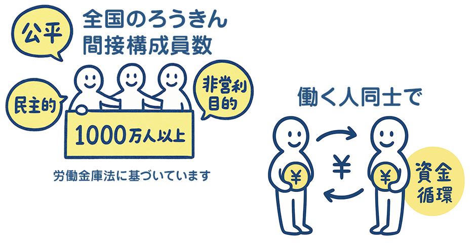 ②「協同組織」だからこその安定感。